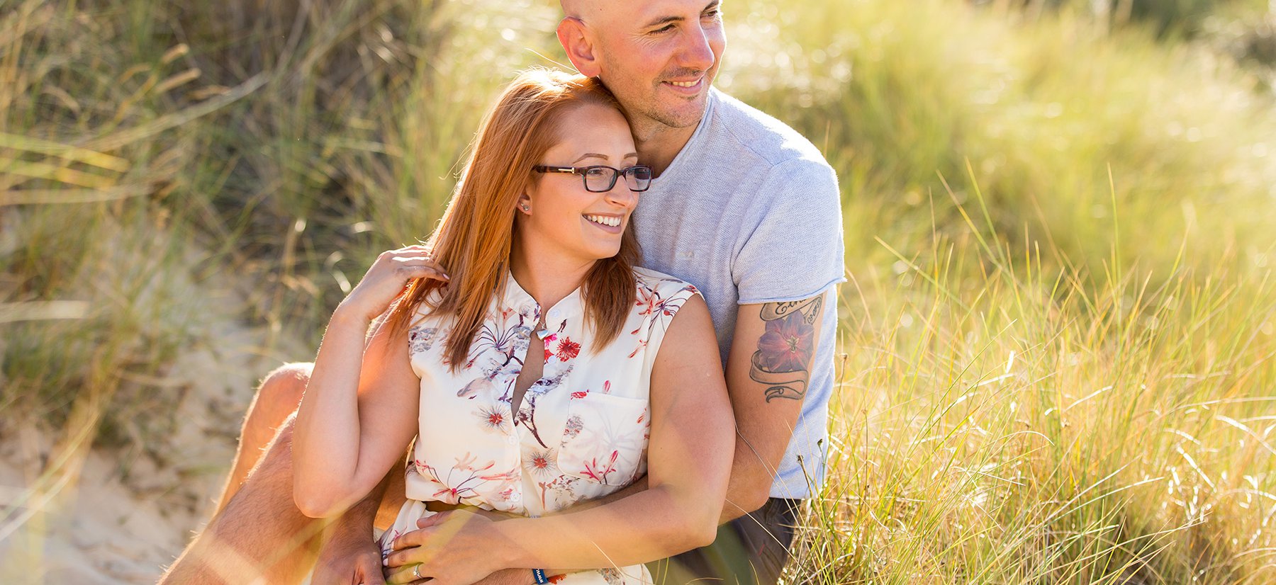 engagement shoot on beach