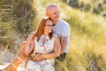 engagement shoot on beach